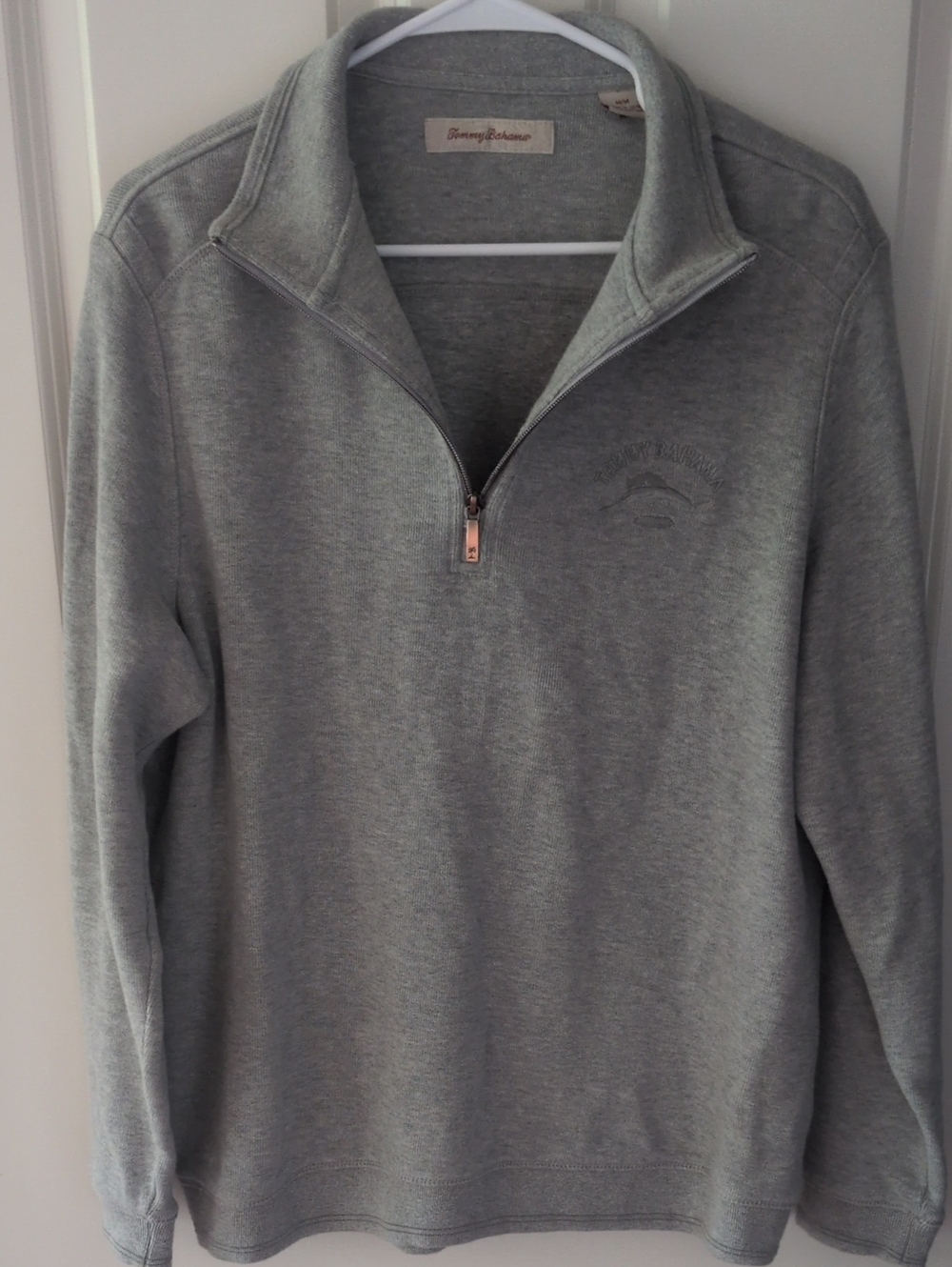 Tommy Bahama Gray Quarter-Zip Pullover